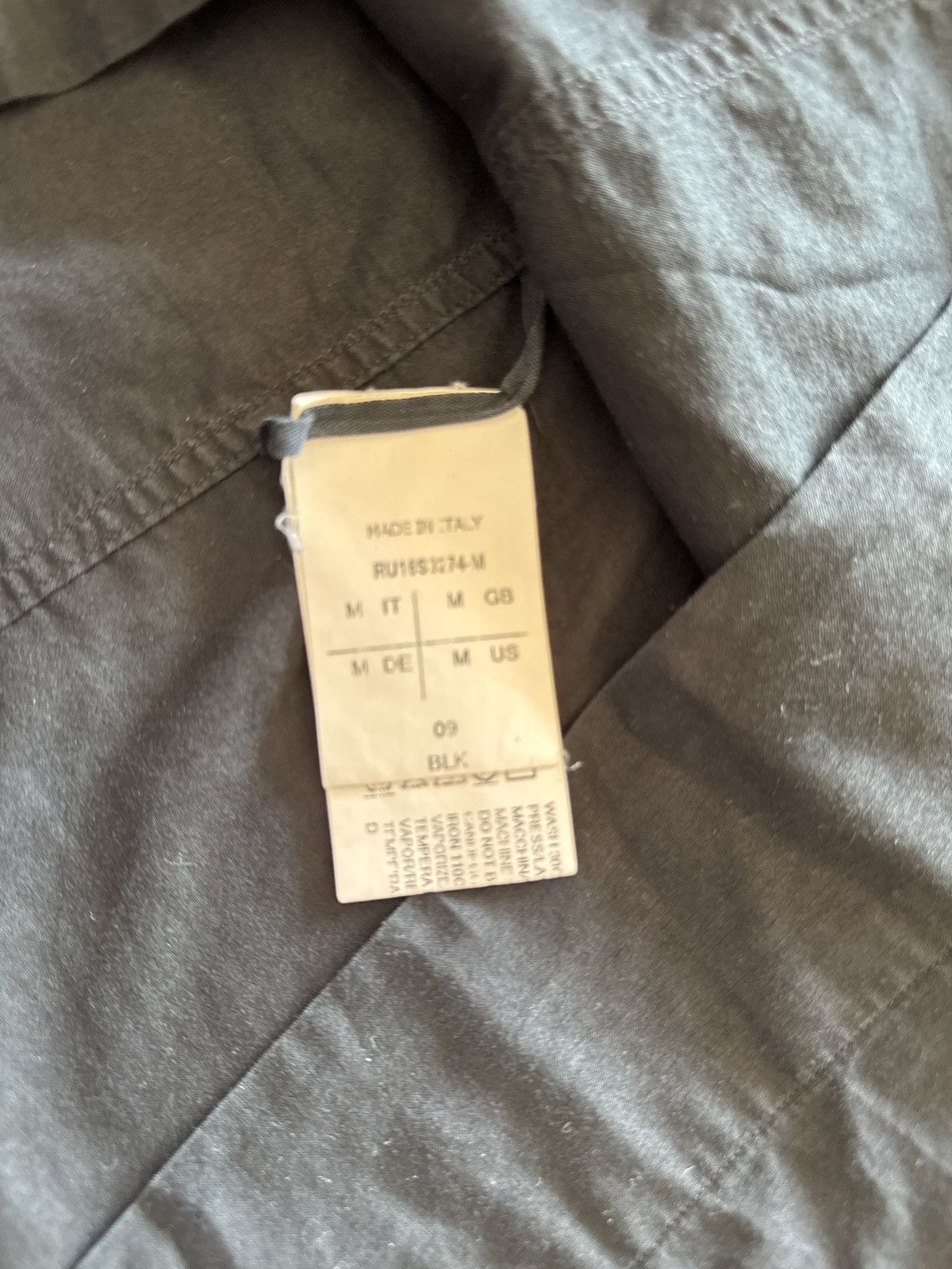 Rick Owens Rick Owens Short Sleeve Black Shirt Size US M / EU 48-50 / 2 - 2 Thumbnail