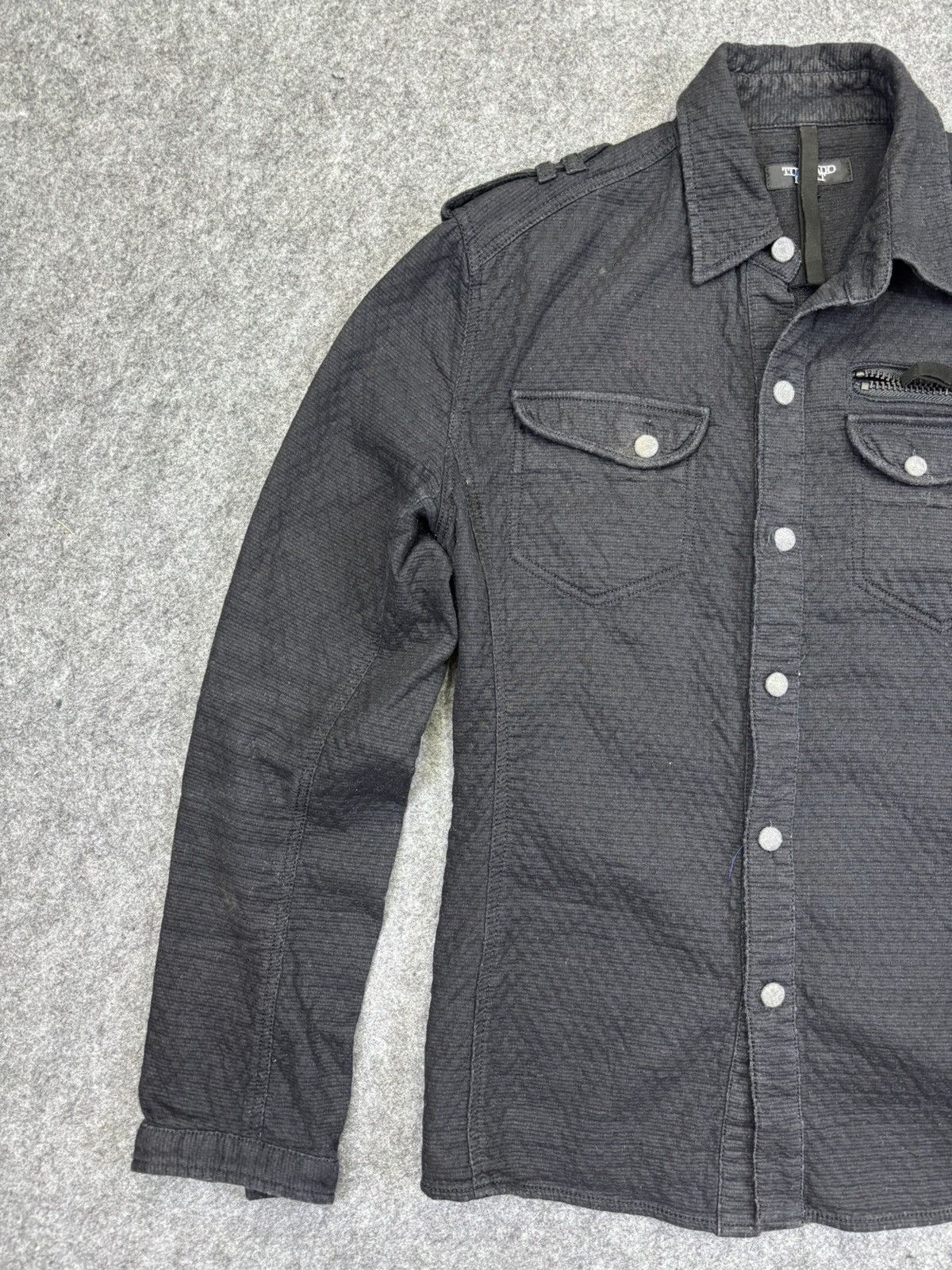 Tornado Mart Very Rare Tornado Mart Corrugated Military Skinny Shirt K41 Size US S / EU 44-46 / 1 - 4 Thumbnail