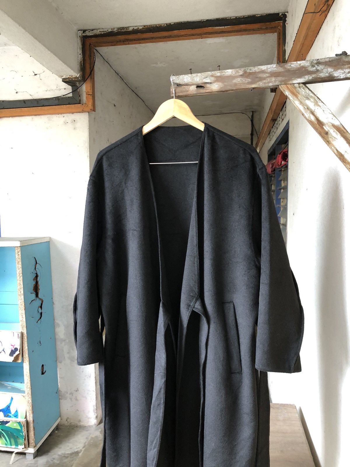 Theory Yohji Yamamoto Style Theory x Uniqlo Wool Long Coat Baggy Size S / US 4 / IT 40 - 8 Thumbnail
