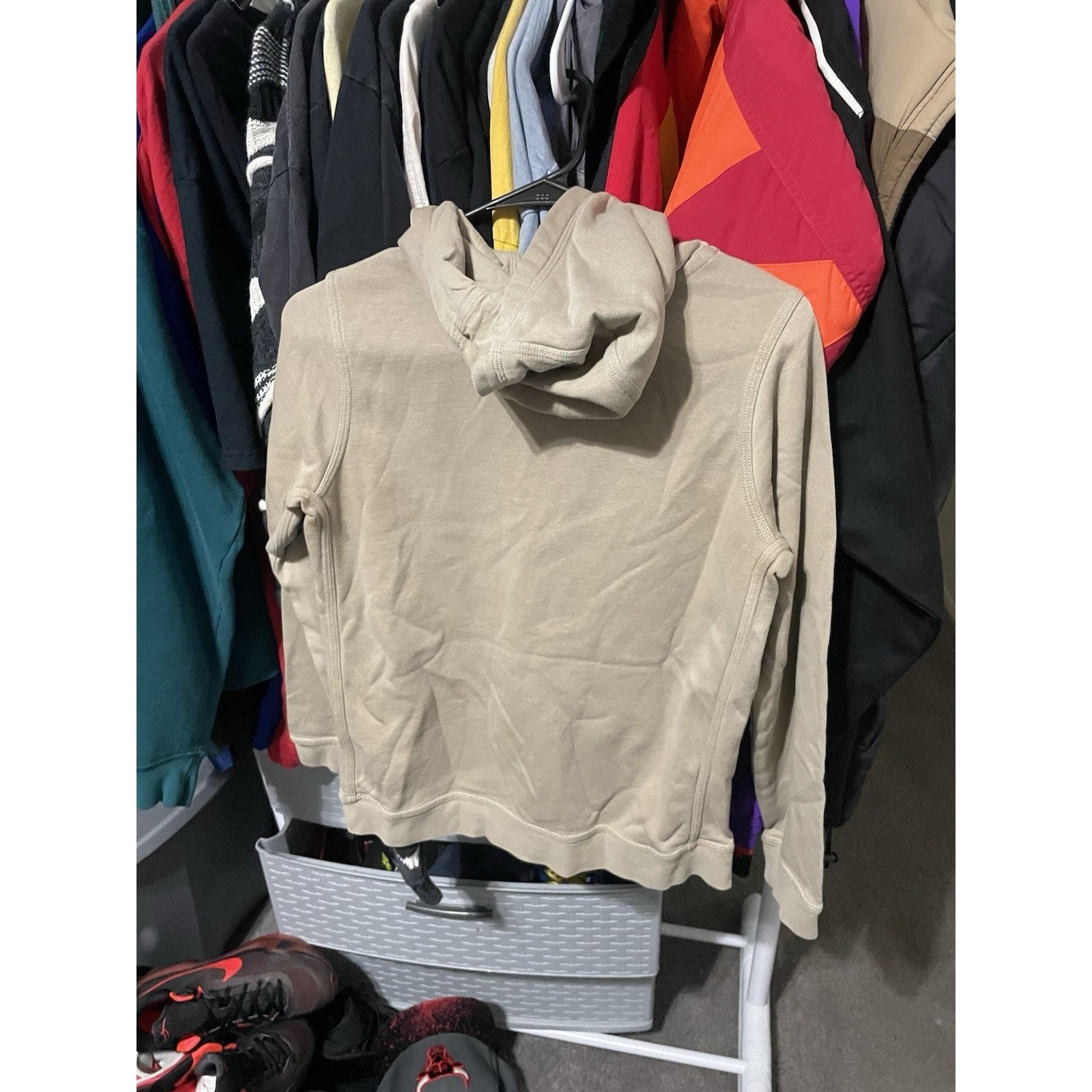 Nike Size Youth Large(12-14yo)- Nike Beige Cotton Blend Hoodie Size US XXS / EU 40 - 2 Thumbnail