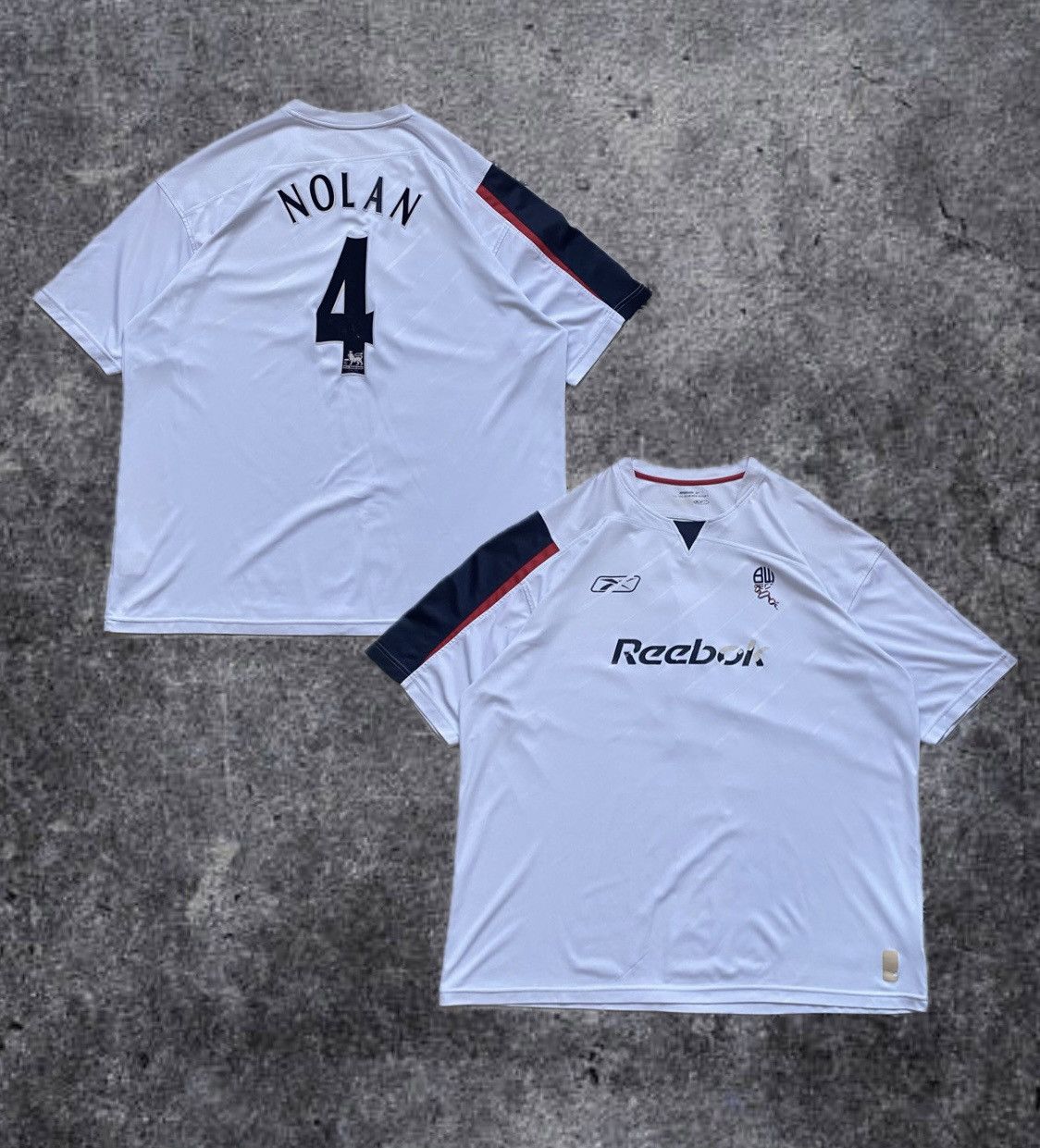 ⚽️ Vintage Reebok Bolton Wanderers Soccer jersey #7 Nolan