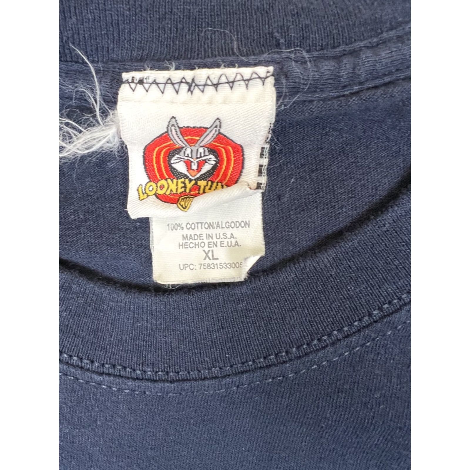 Vintage VINTAGE Tweety Bird American Chick Graphic T-Shirt XL Men USA Made Short Sleeve Crew Neck Blue Cotton 90s Cartoon Looney Tunes USA Size US XL / EU 56 / 4 - 3 Thumbnail