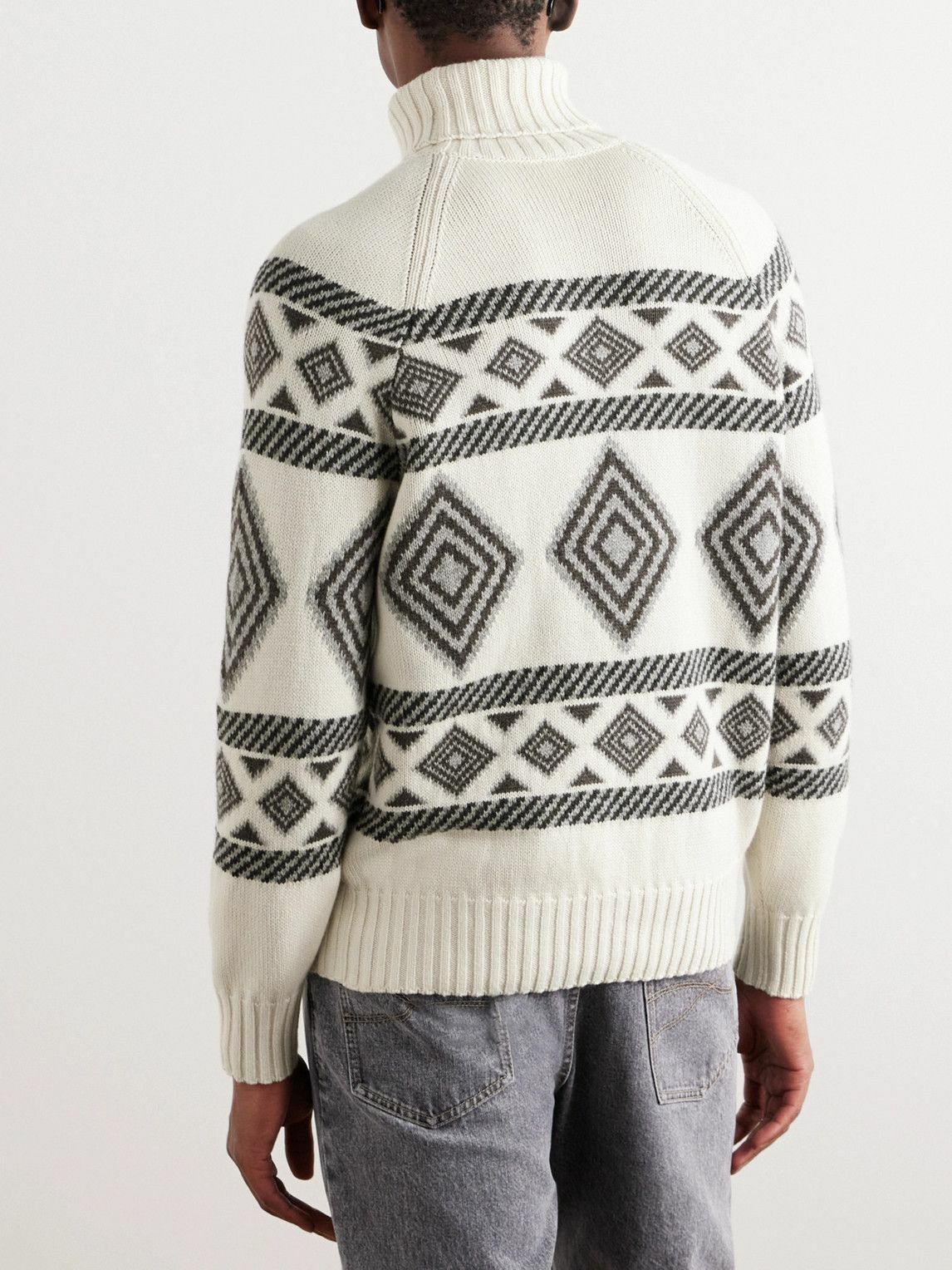 Brunello Cucinelli o1y0526 Turtleneck Sweater in Multicolor Size US S / EU 44-46 / 1 - 3 Thumbnail