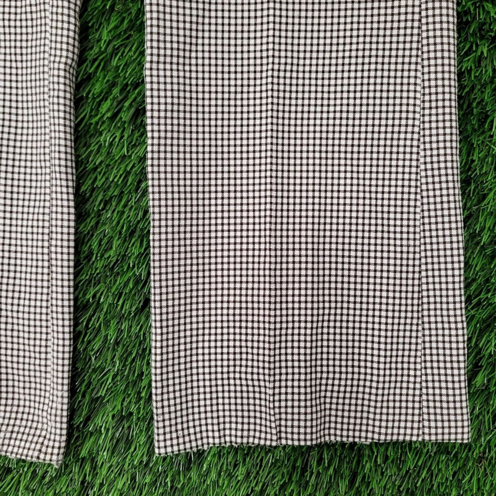 Vintage VINTAGE 80s Disco MOD Polyester Pants 30x27 Checkered Flared Boots Size US 30 / EU 46 - 3 Thumbnail