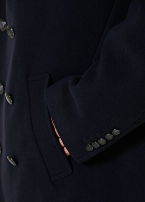 Tom Ford o1w1db10225 OPR003 Double-breasted Wool Coat in Navy Blue Size US XXL / EU 58 / 5 - 6 Thumbnail