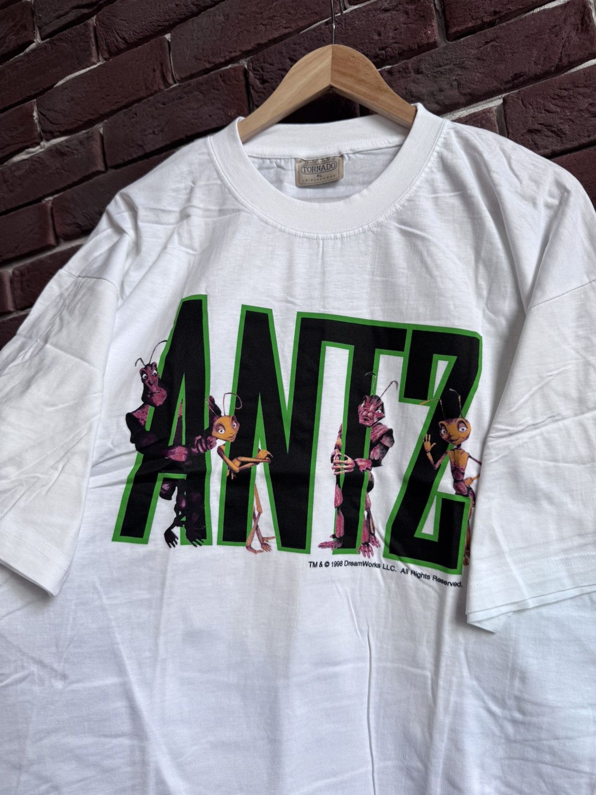 Vintage Antz 98 90s Dreamworks Vintage Promo Movie T-Shirt Logo XL Size US XL / EU 56 / 4 - 4 Thumbnail