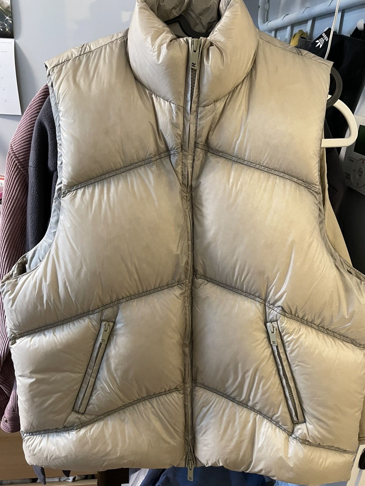 Represent Clo. Represent clo Washed Puffer Gillet Vest Beige Medium Size US M / EU 48-50 / 2 - 1 Thumbnail