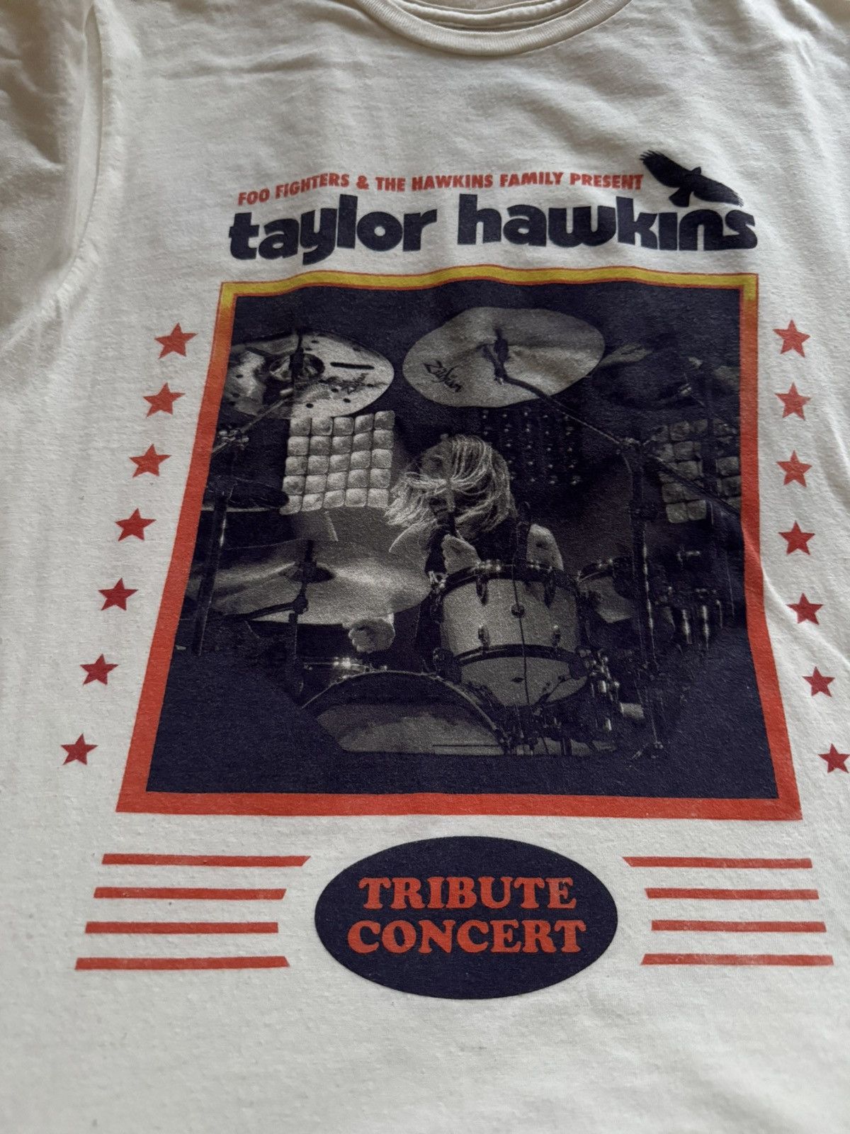 Vintage TAYLOR HAWKING & FOO FIGHTERS VINTAGE ROCK BAND TEE SHIRT Size US M / EU 48-50 / 2 - 4 Thumbnail