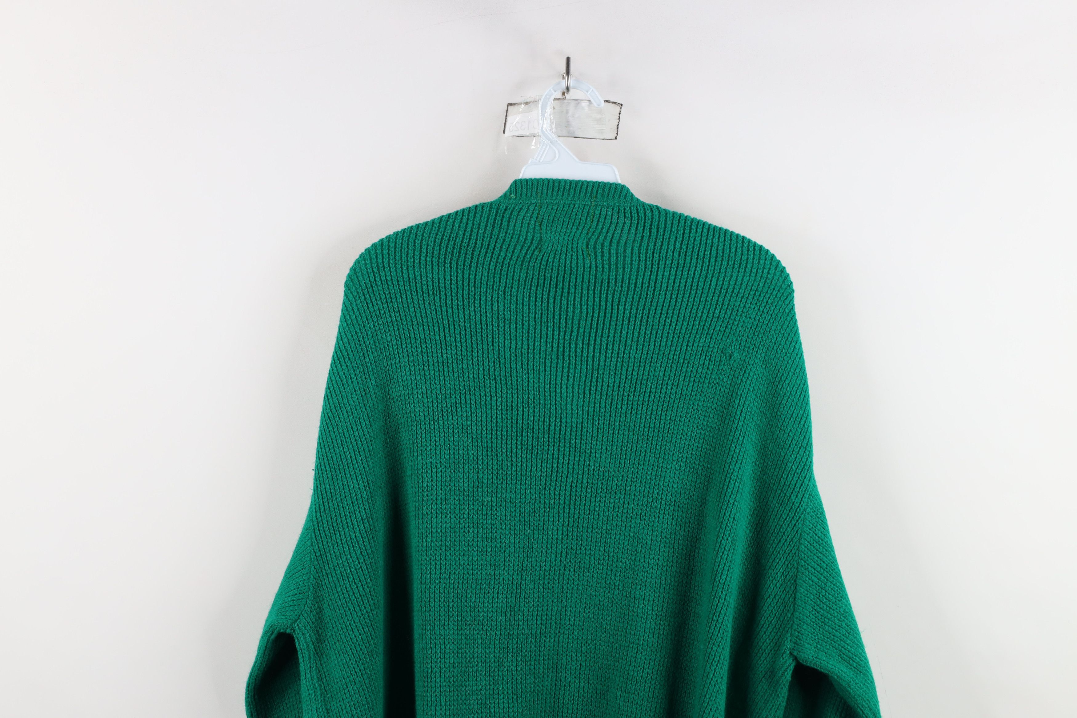 Vintage Vintage 70s Streetwear Blank Ribbed Knit V-Neck Sweater Size US XXL / EU 58 / 5 - 13 Thumbnail