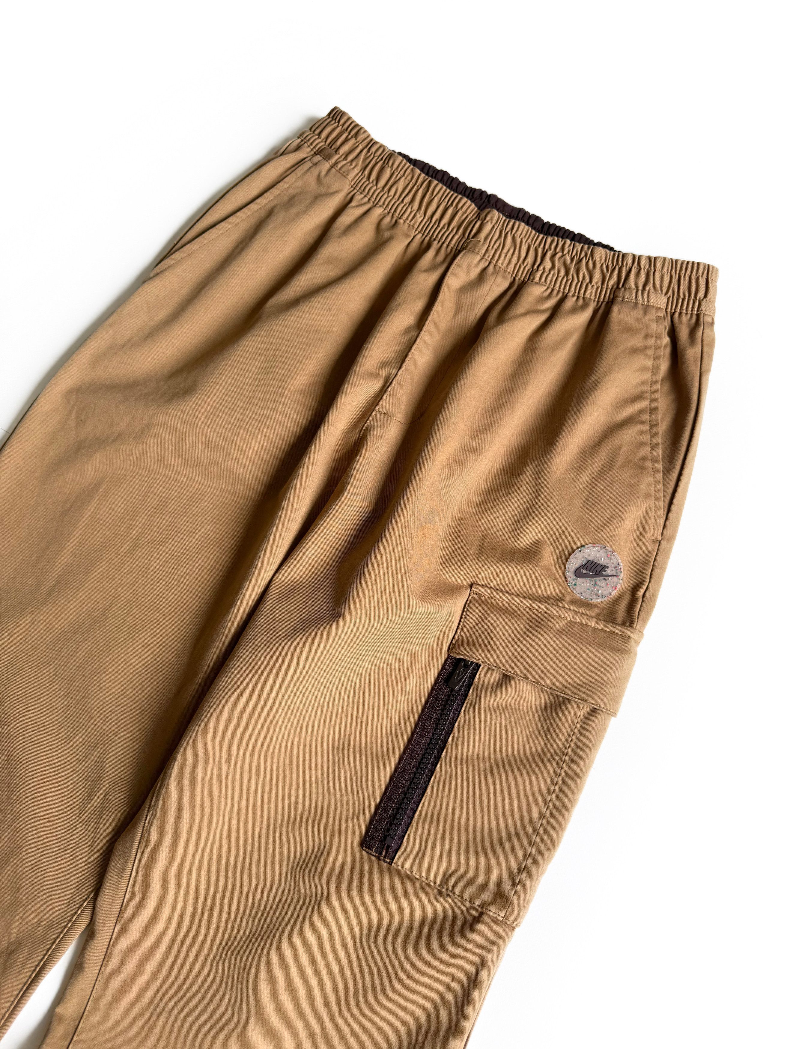 Nike Nike Men's Utility Woven Cargo Jogger Pants Khaki Tan (M) Size US 32 / EU 48 - 2 Thumbnail