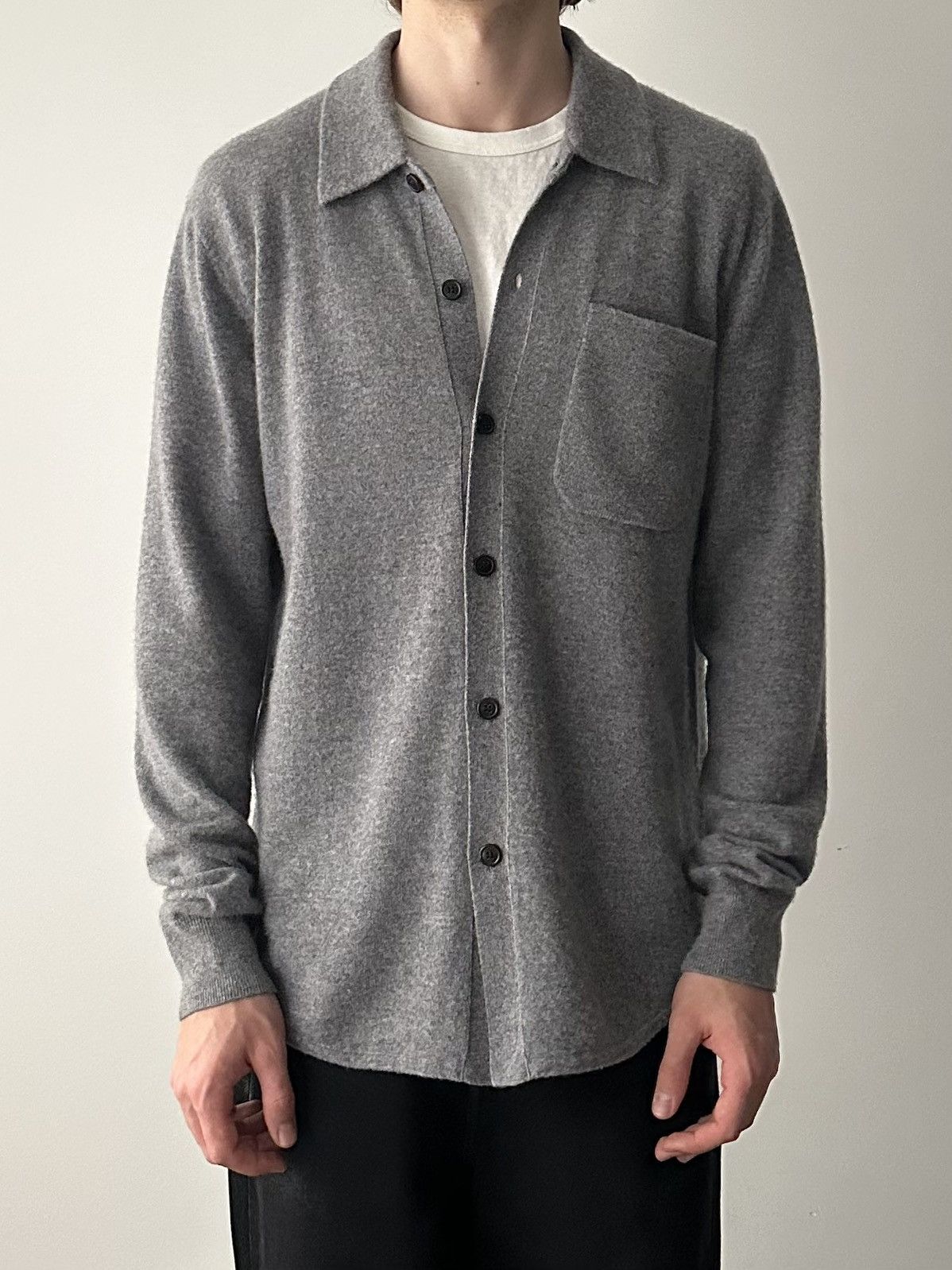 Dries Van Noten Dries Van Noten Cashmere Shirt Cardigan Sweater Size US L / EU 52-54 / 3 - 2 Thumbnail
