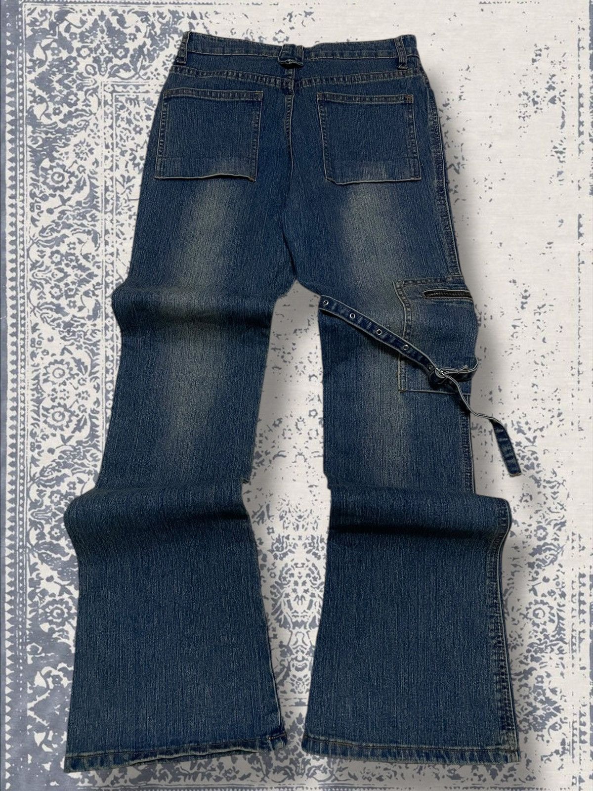 Designer × Japanese Brand × Vintage Vintage 1990s Japan Designer Haphazard Bondage Punk Denim Size US 26 / EU 42 - 7 Thumbnail