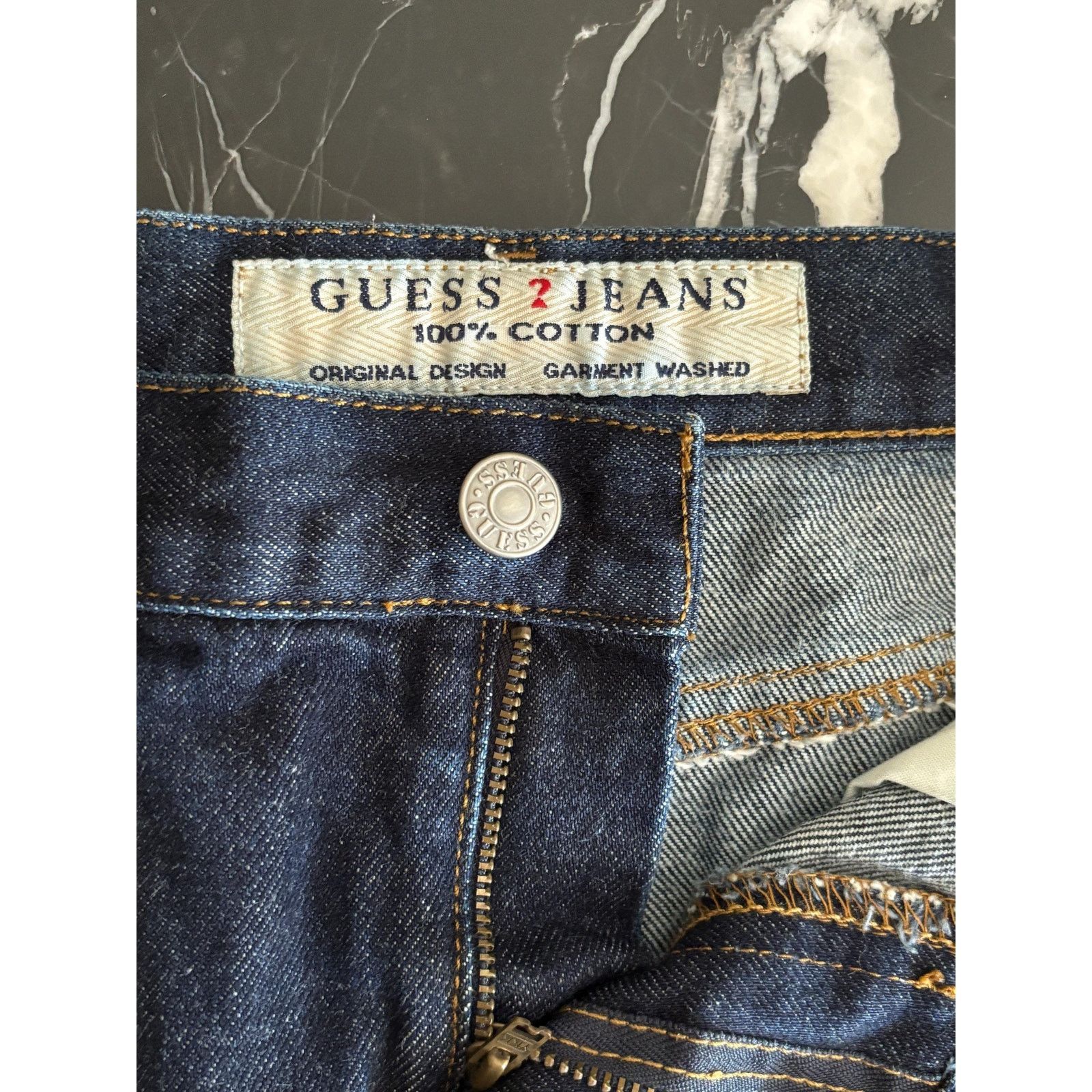 Guess Vintage Guess Denim Skirt High Waist Pencil Fit 90s Y2K Size 27" / US 4 / IT 40 - 6 Thumbnail