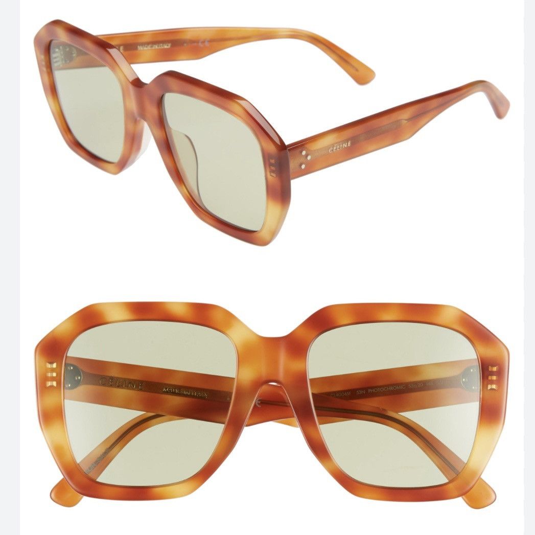 Celine Phoebe Philo Acetate Square Sunglasses CL40045F