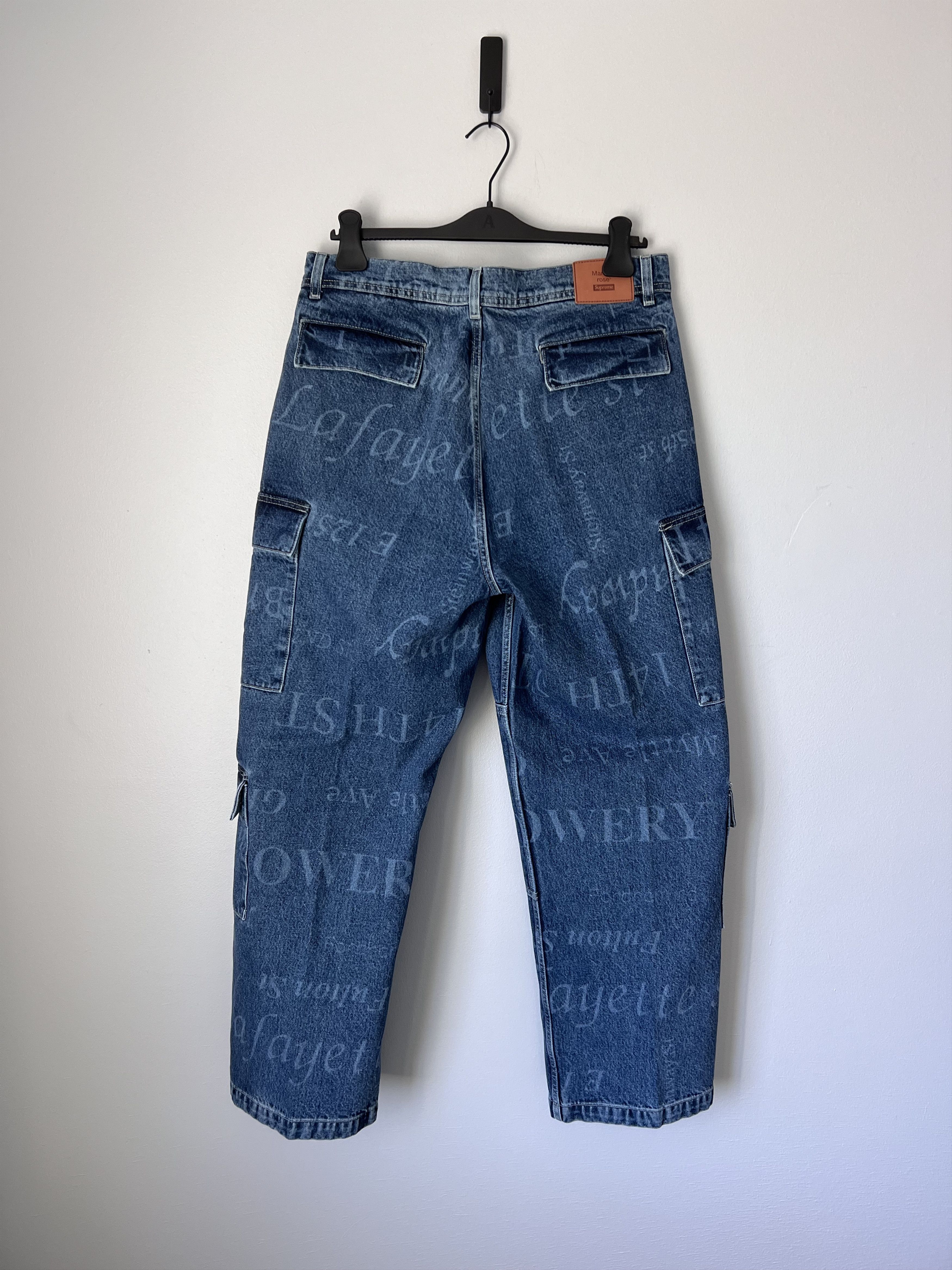 Martine Rose × Supreme Martine Rose Supreme Denim Cargo Pants in Blue Size US 32 / EU 48 - 4 Thumbnail