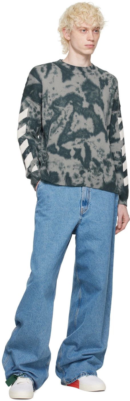 Off-White o1y0325 Logo Crewneck Sweater in Multicolor Size US M / EU 48-50 / 2 - 4 Thumbnail