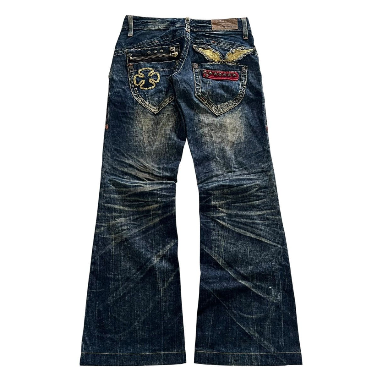 Hysteric Glamour 📢SENDOFFER📢2000s Lolita Flared Jeans Size US 29 - 2 Thumbnail