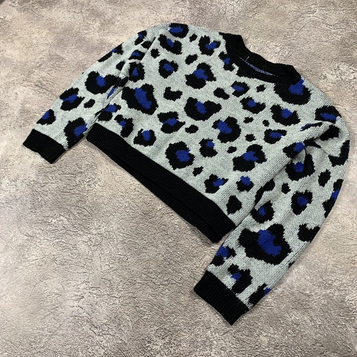 Vintage Vintage Y2K Leopard Print Crop Sweater Oversized Grunge M Size M / US 6-8 / IT 42-44 - 4 Thumbnail