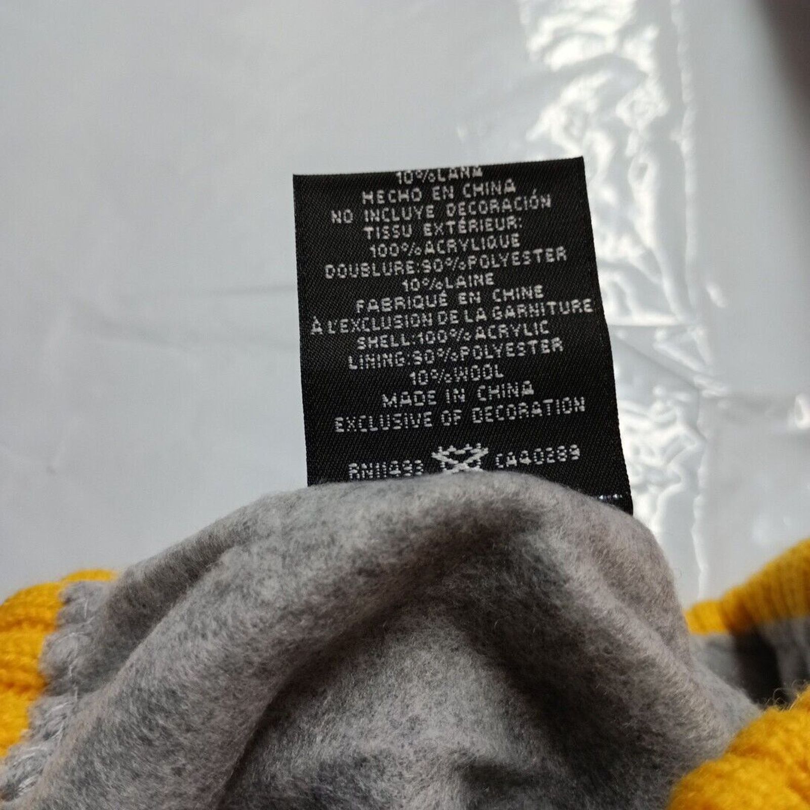 New Era Pittsburgh Steelers Beanie Unisex One Size Yellow New Era Size ONE SIZE - 4 Thumbnail