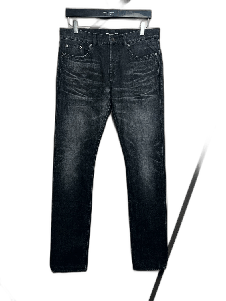 Saint Laurent Denim Pants D18 Smoke Black-2506