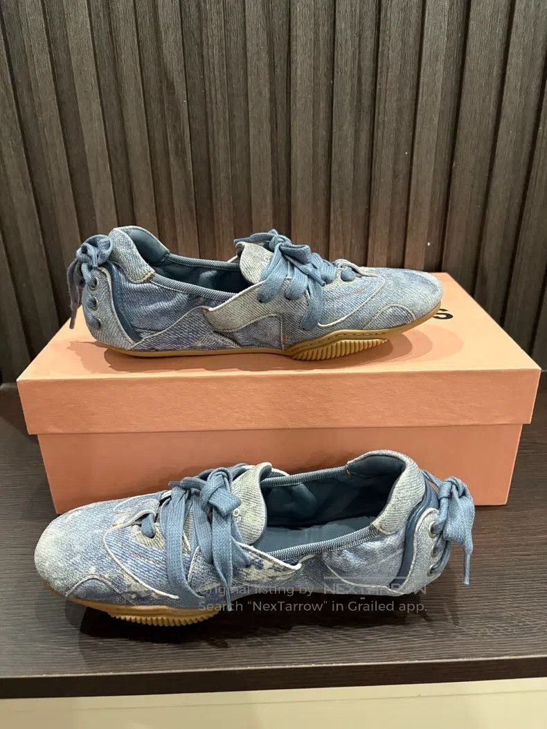 Acne Studios Acne Studios Calf Leather Round-Toe Lace-Up Casual Ballet Size US 5.5 / IT 35.5 - 5 Thumbnail