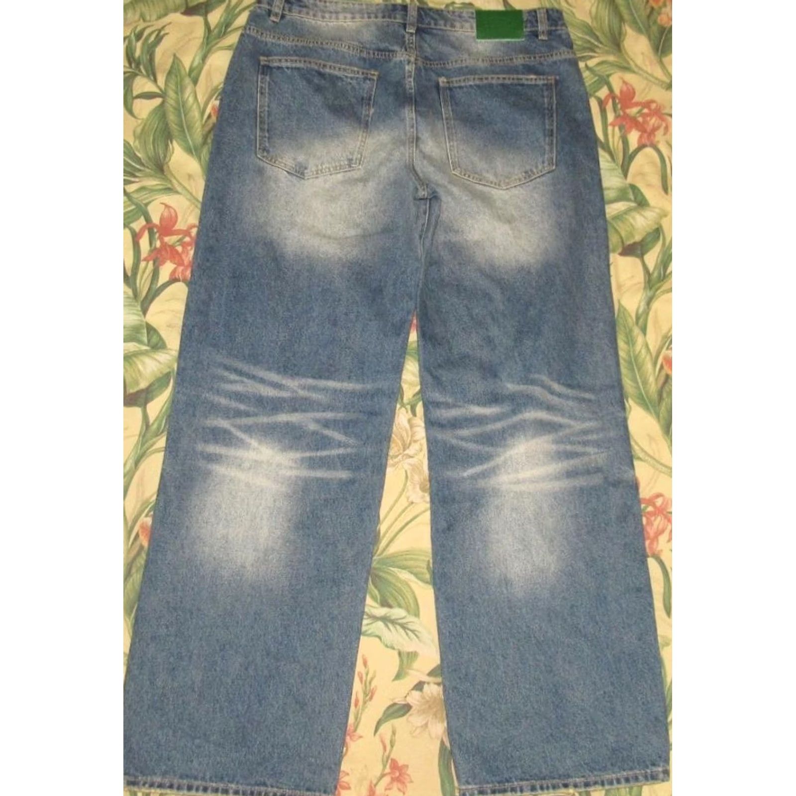 Denime MINTCREW Balboa Wash Baggy Denim Pants Jeans 40 x 33 Mens Slim/Regular? Size US 40 / EU 56 - 5 Thumbnail