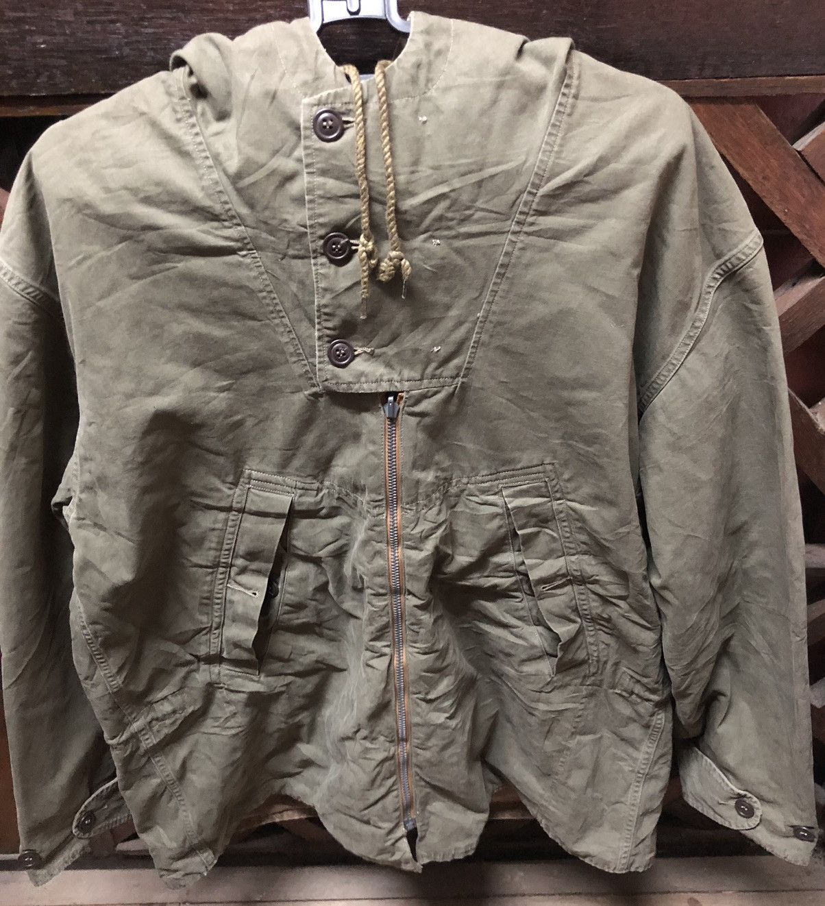 Kapital Seilin🇯🇵 Anorak Parka Reversible Army Kapital Size US M / EU 48-50 / 2 - 7 Thumbnail