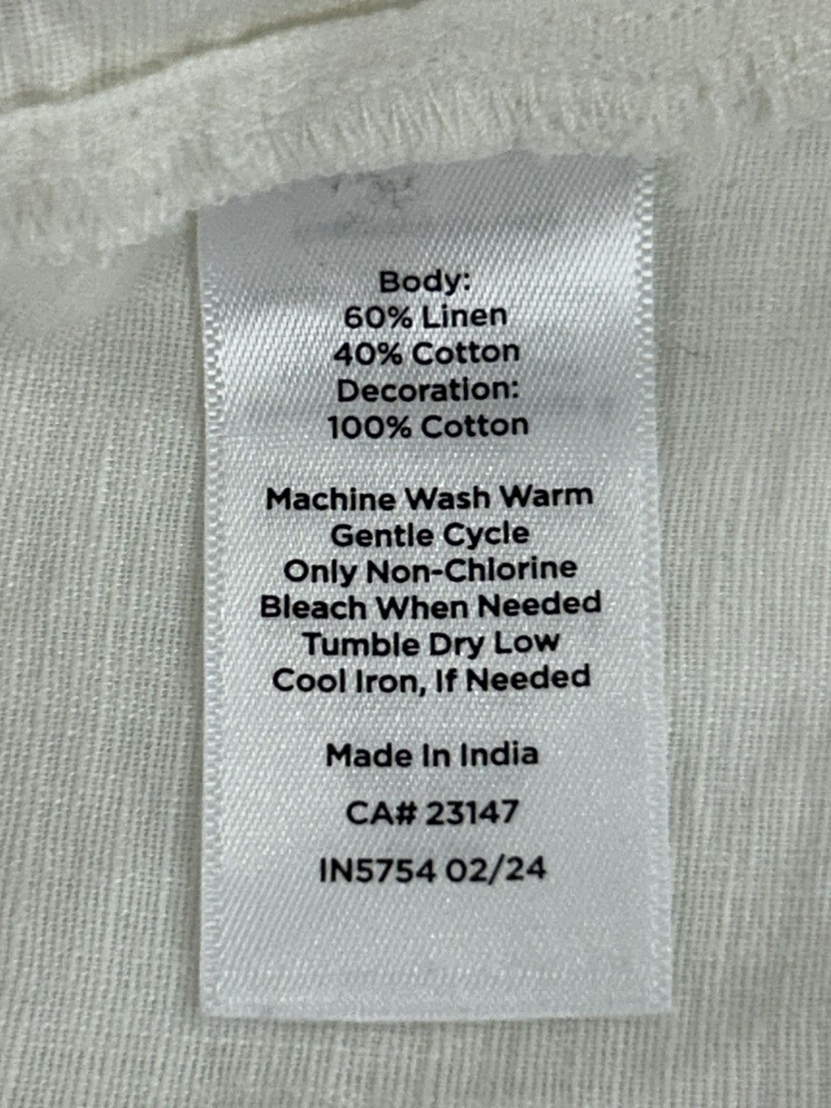 Talbots Talbots Black and White Embroidered Linen Blend Top Size 3X Size 3XL / US 20-22 - 10 Thumbnail