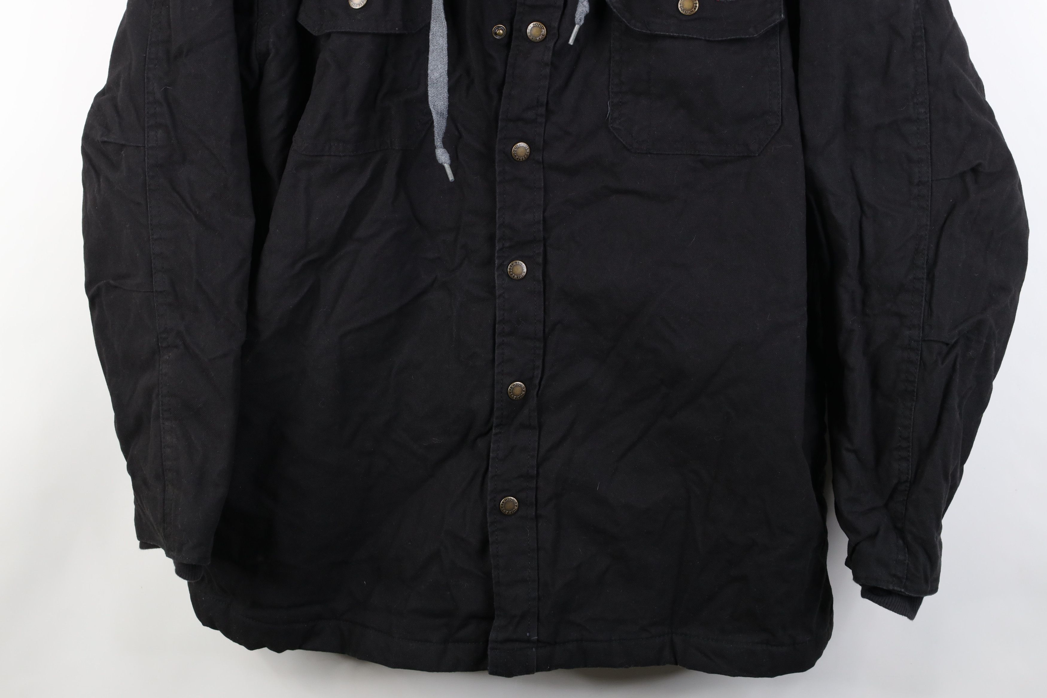 Dickies Vintage Dickies Hooded Canvas Button Shirt Jacket Jac Shirt Size US XL / EU 56 / 4 - 3 Thumbnail