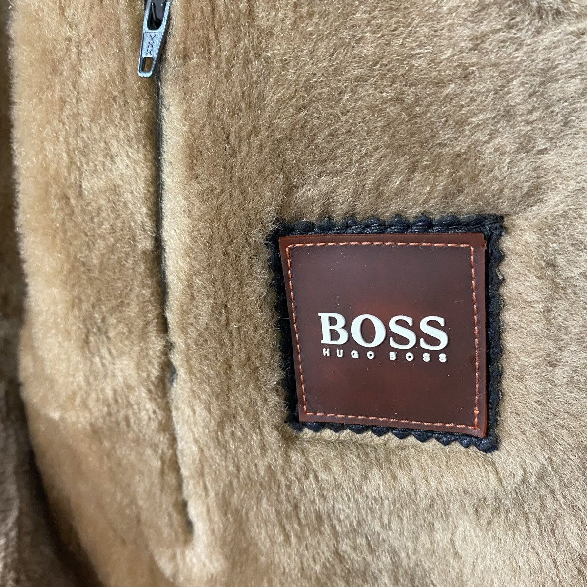 Hugo Boss 🔥VINTAGE LEATHER JACKET HUGO BOSS SHEARLING BLANKET Size US S / EU 44-46 / 1 - 20 Thumbnail
