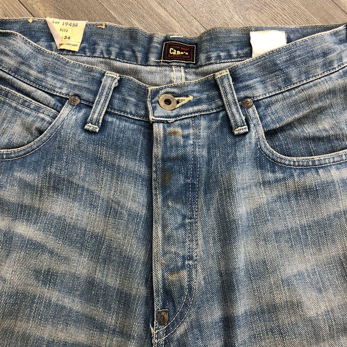 Sugar Cane 🇯🇵90s Vintage Sugar Cane Selvedge Faded Jeans Japanese Brand Size US 30 / EU 46 - 8 Thumbnail