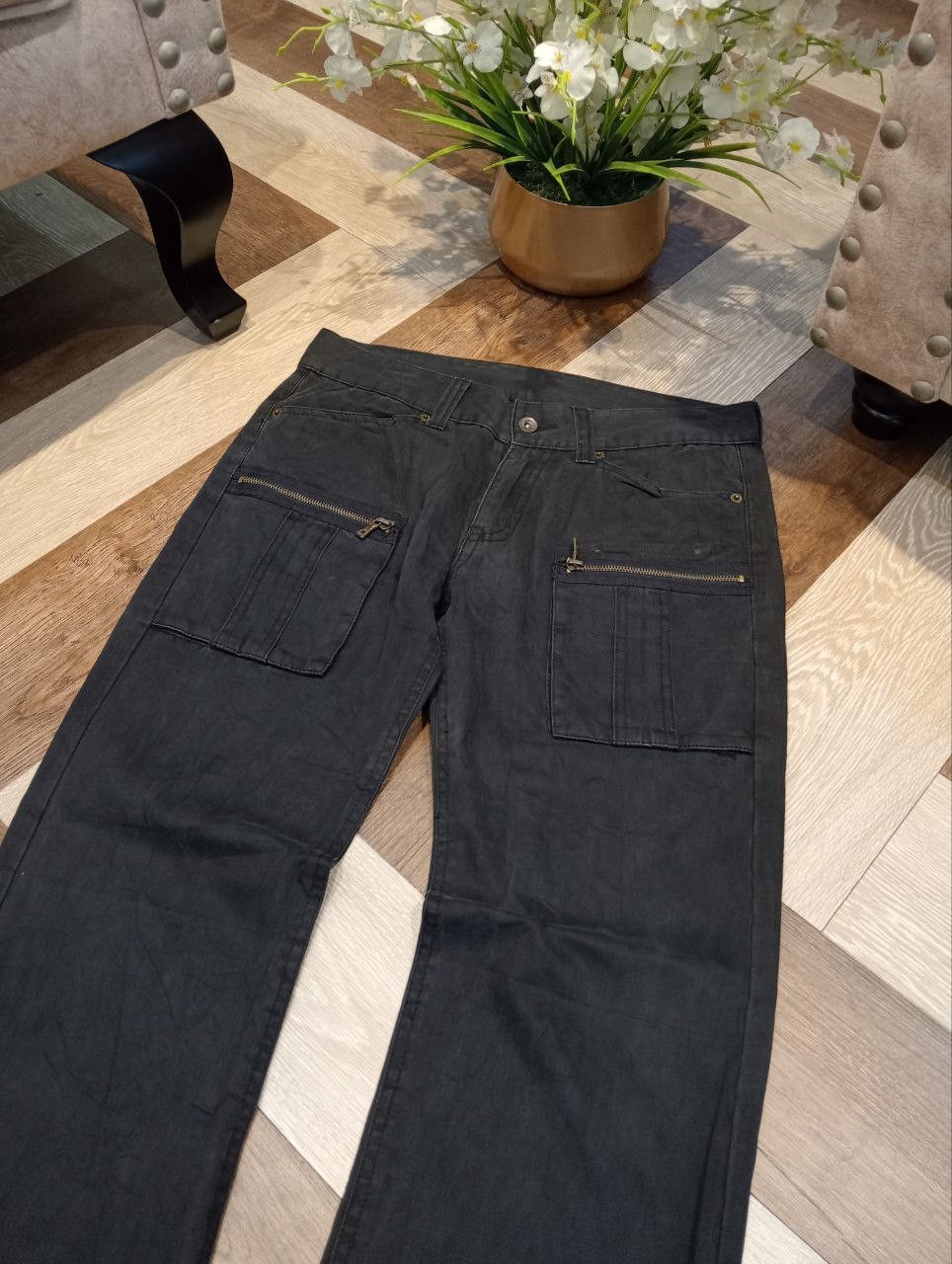semanticdesign SEMANTIC DESIGN JAPAN 6 POCKET FADED BLACK PANTS Size US 33 - 4 Thumbnail