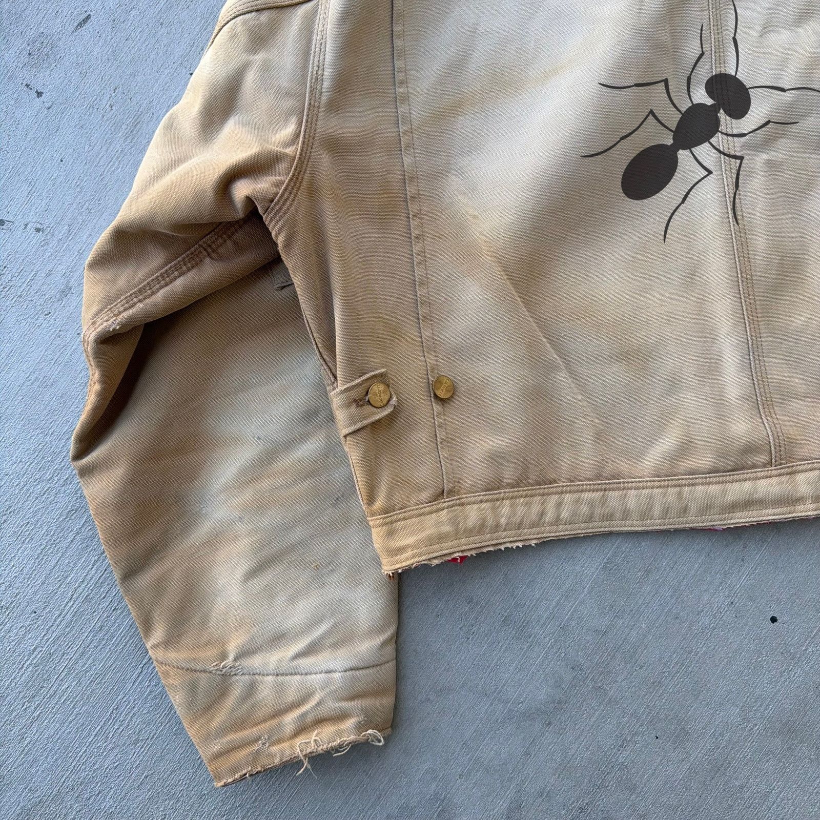 Carhartt × Vintage Carhartt brown cropped Detroit style work wear jacket Size US XL / EU 56 / 4 - 7 Thumbnail