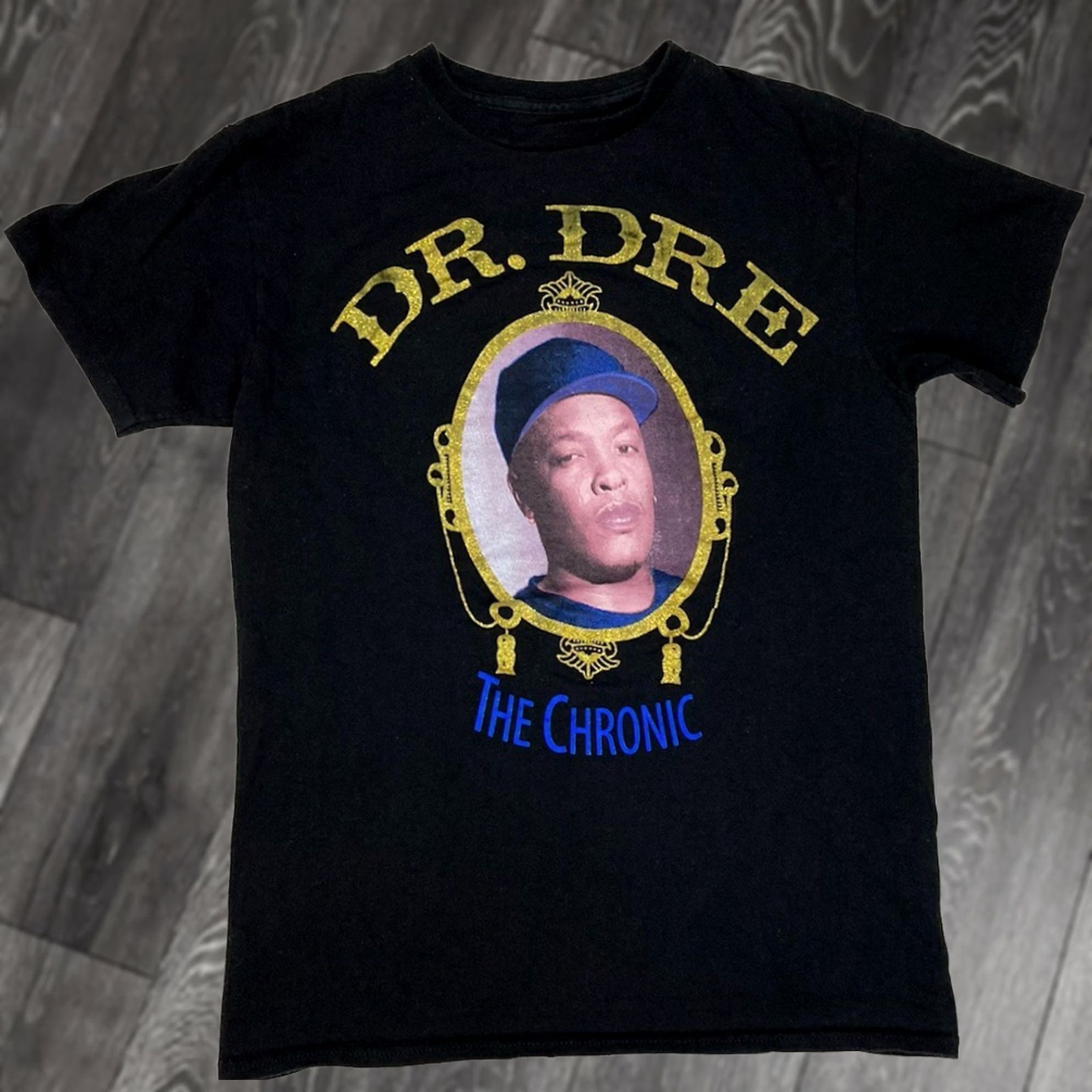 Vintage VINTAGE Death Row Records Dr Dre The Chronic T-Shirt Women Small Black Crew Neck Short Sleeve Pullover Casual Hip Hop Music 90s G Size S / US 4 / IT 40 - 1 Thumbnail