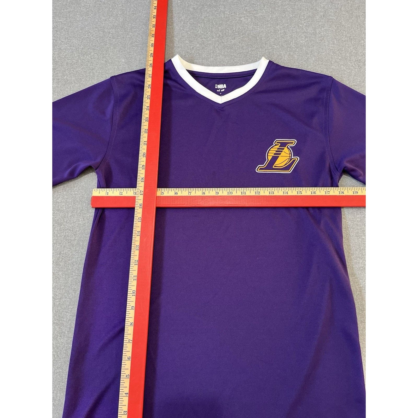 NBA Lakers Shooting Shirt Mens Med Warm Up NBA LA Los Angeles Size US M / EU 48-50 / 2 - 5 Thumbnail