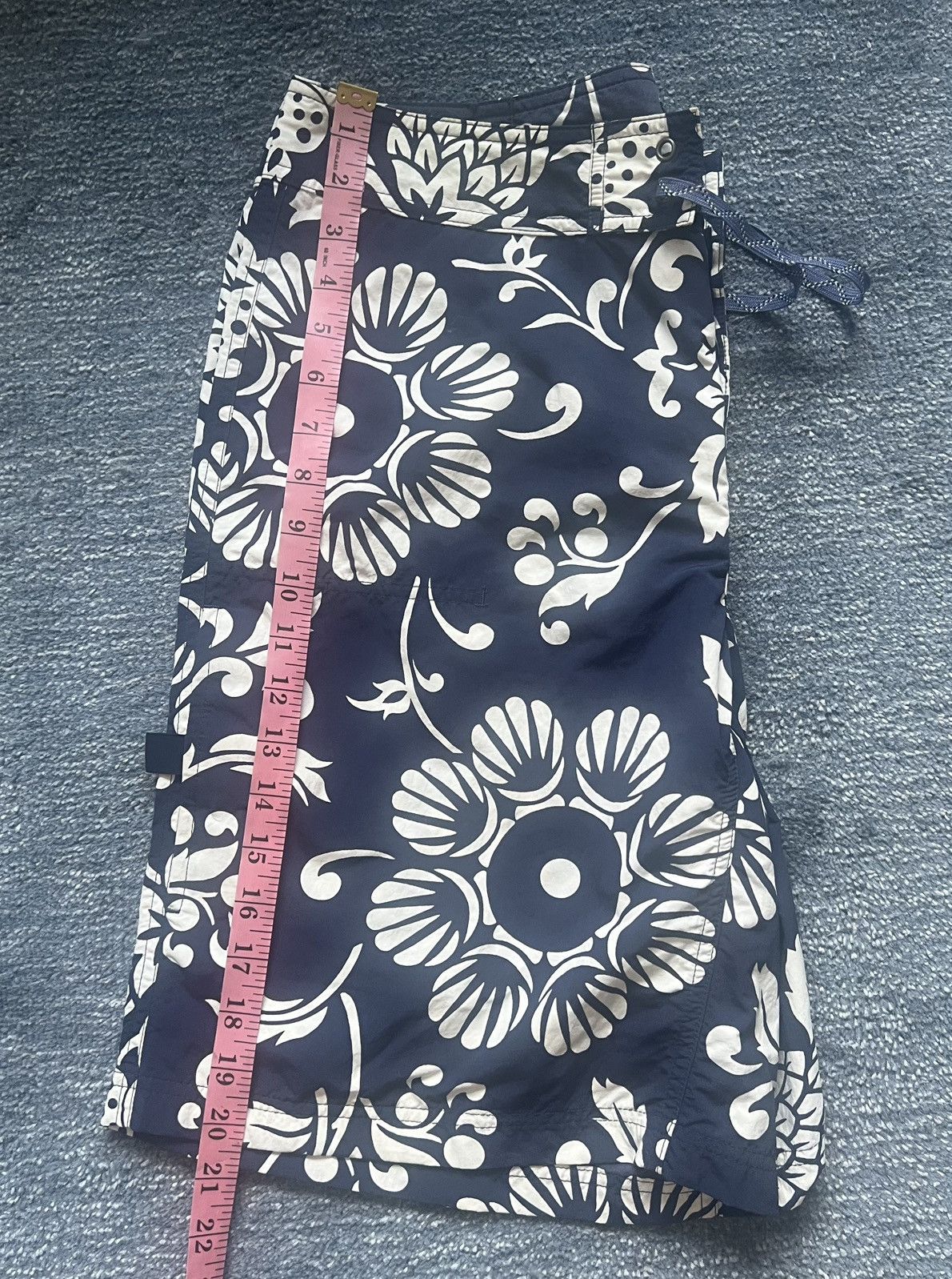 Patagonia Patagonia Men’s Board Short 32 Blue White Floral Swim Trunks Size US 32 / EU 48 - 7 Thumbnail
