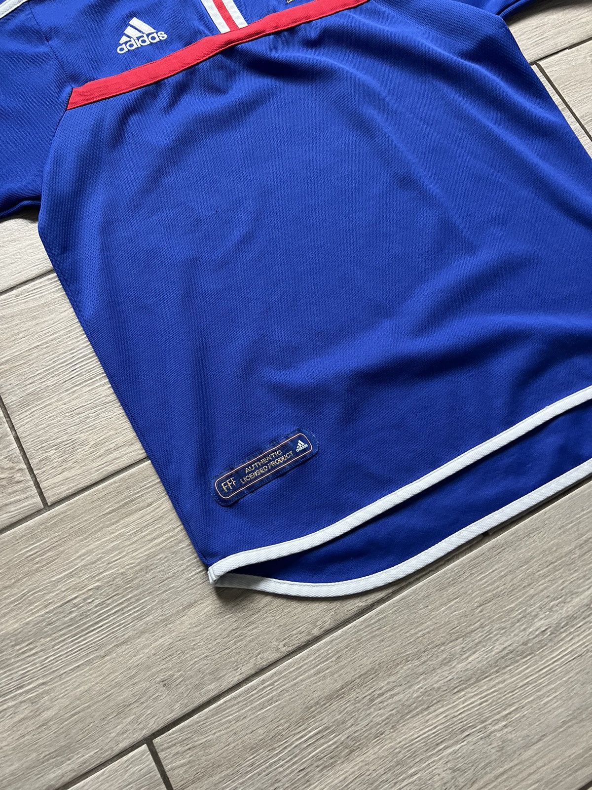 Adidas × Vintage FRANCE 2000 2002 HOME FOOTBALL SOCCER JERSEY ADIDAS sz XL Size US XL / EU 56 / 4 - 9 Thumbnail