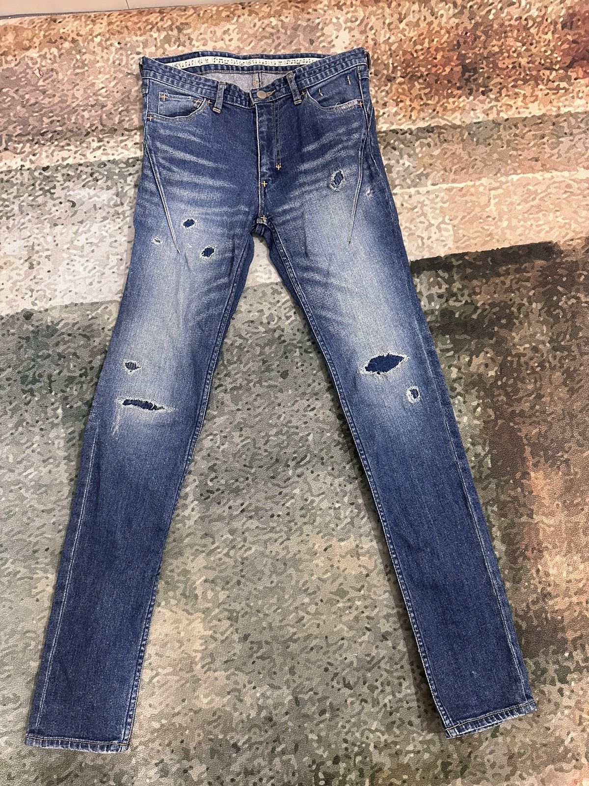 Number (N)ine patchwork jeans