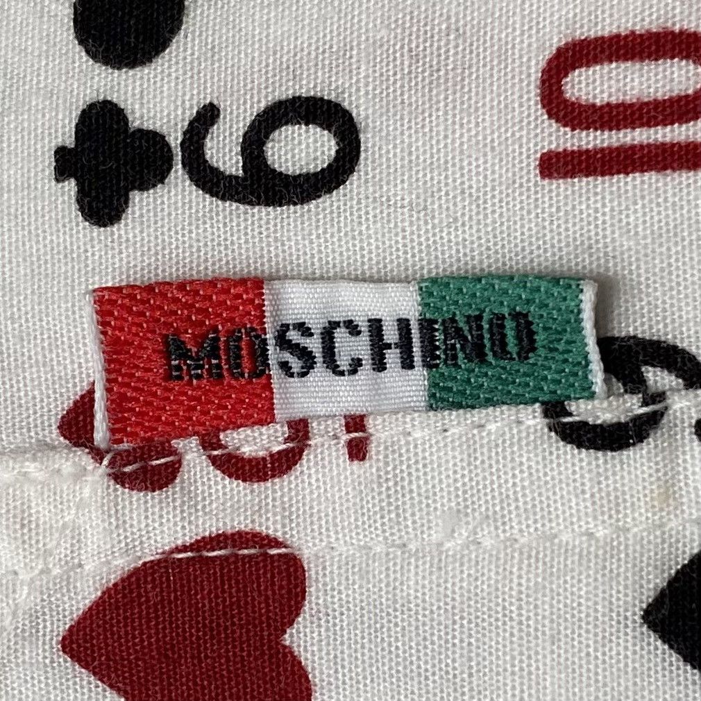 Moschino × Vintage Vintage Brand Moschino Full Print Zipper Shirt 1990s Size US M / EU 48-50 / 2 - 9 Thumbnail