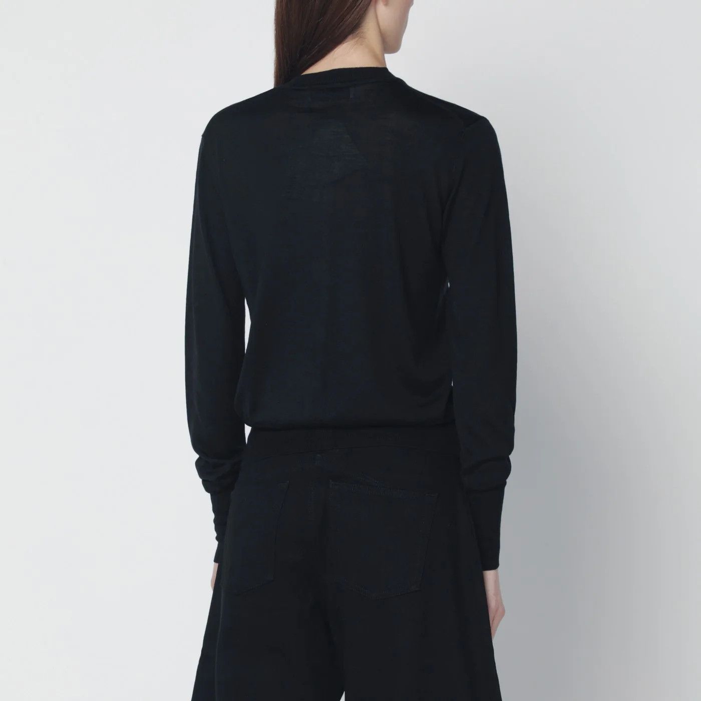 Vivienne Westwood o1d2blof0526 Wool And Silk Cardigan in Black Size M / US 6-8 / IT 42-44 - 2 Thumbnail