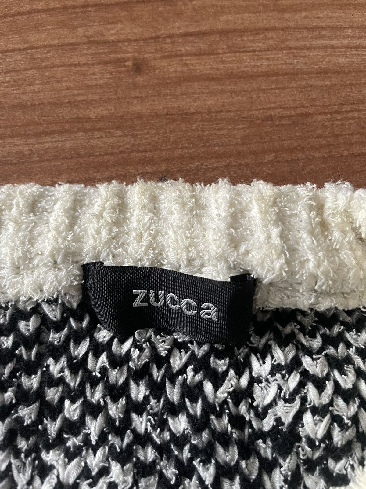 Zucca Zucca Zigzag Black White Sweatshirt Size US M / EU 48-50 / 2 - 5 Thumbnail