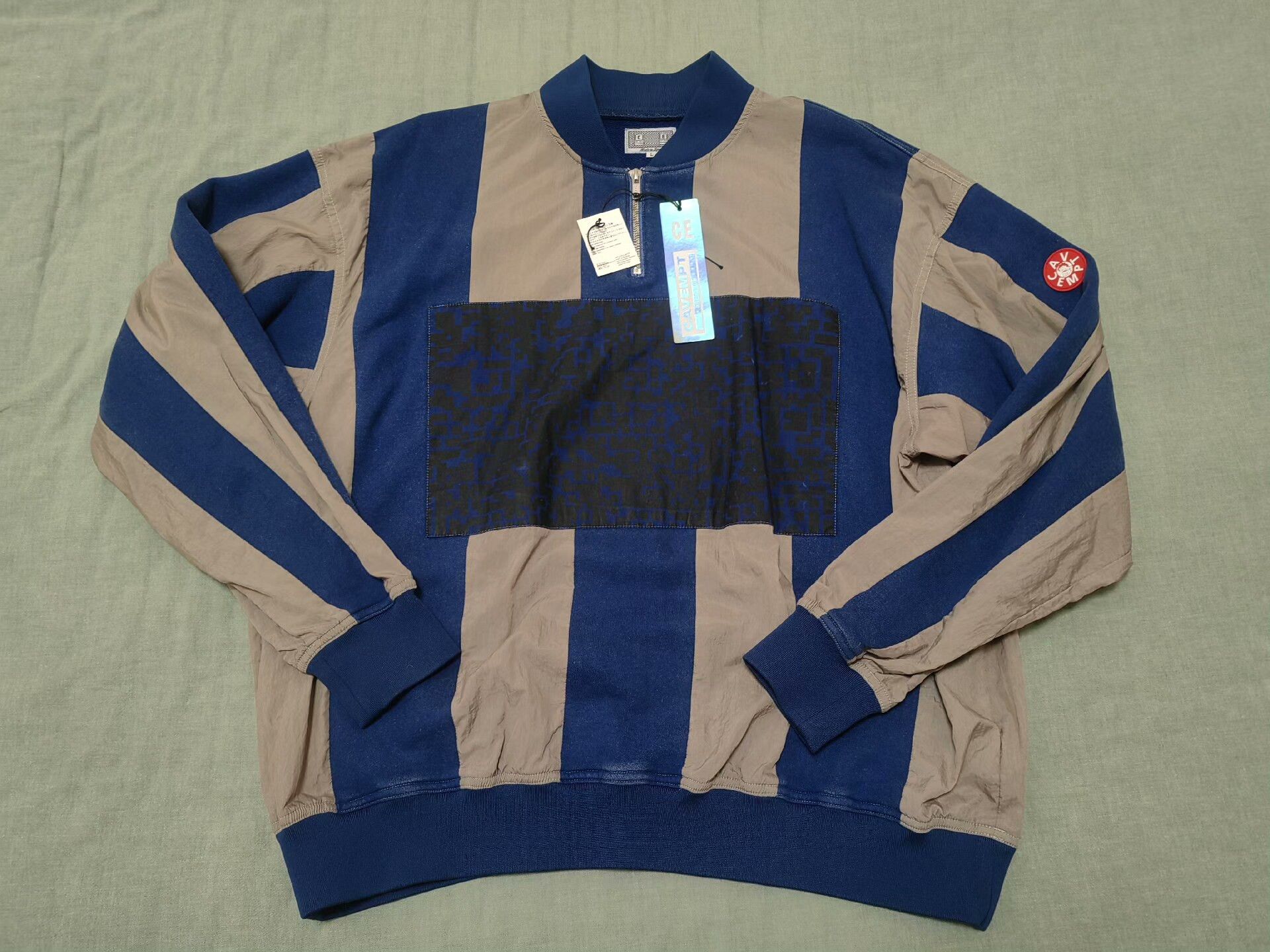 Cav Empt Cav Empt stripe half zip pullover sweatshirt Size US L / EU 52-54 / 3 - 1 Thumbnail