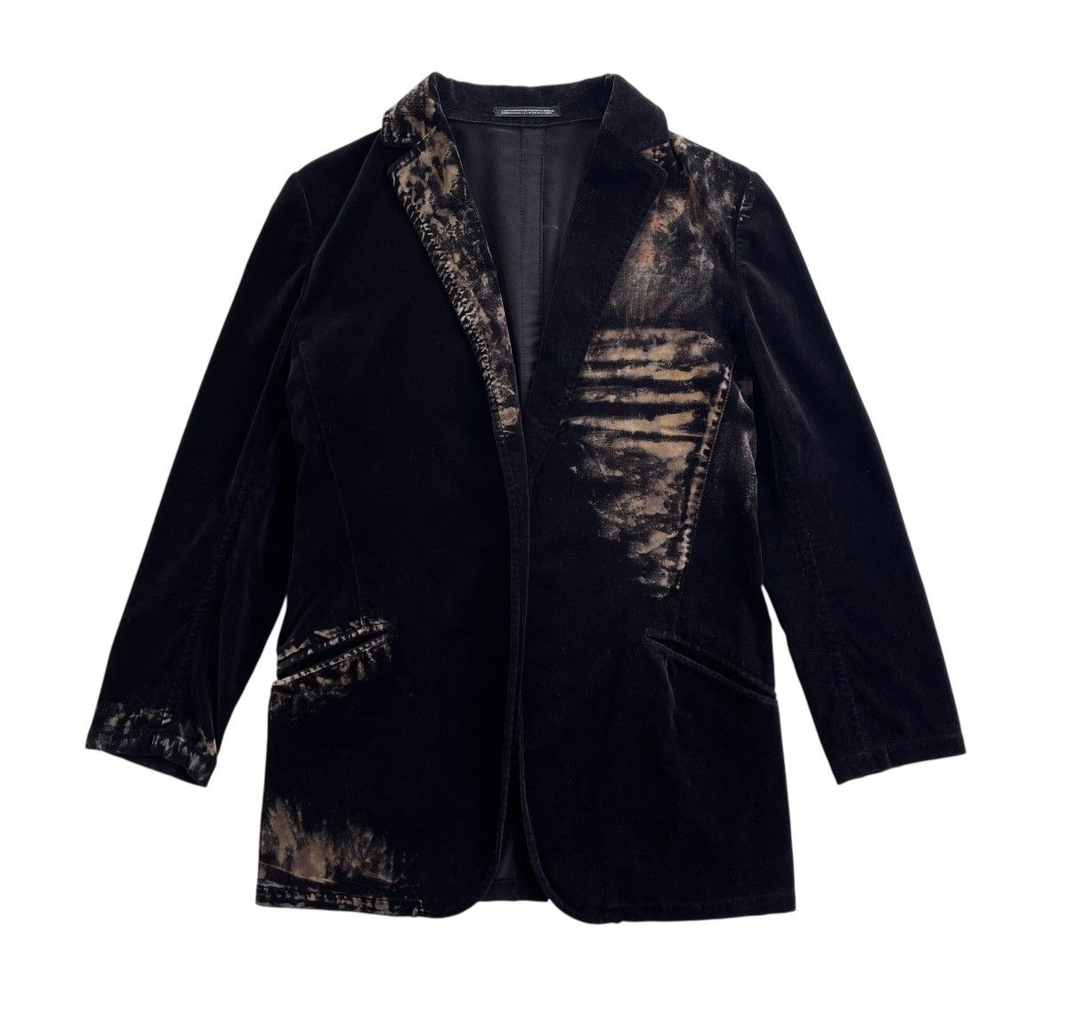 Yohji Yamamoto Yohji Yamamoto + Noir Button Less Velvet Jacket Size US XS / EU 42 / 0 - 2 Thumbnail