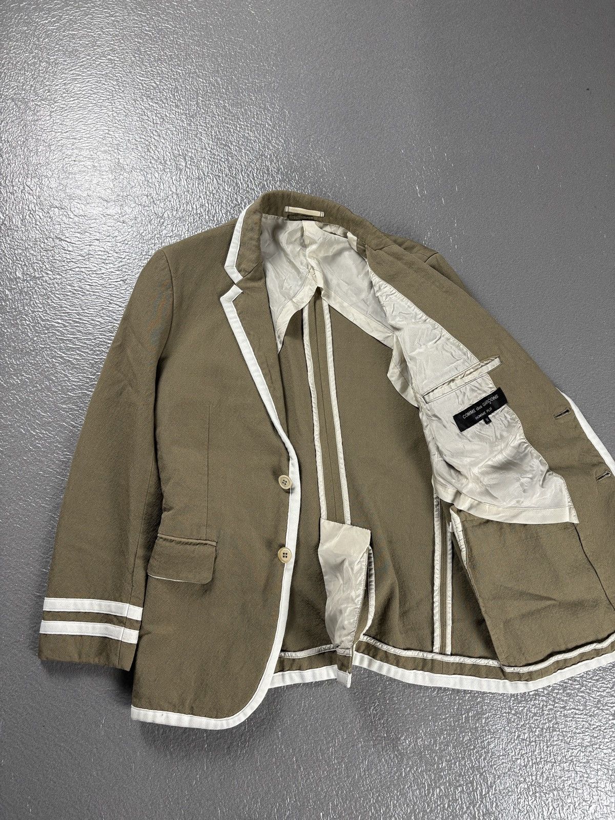 Comme des Garcons Homme Plus Comme des Garcons SS08 Homme Plus Blazer Beige Size 46R - 3 Thumbnail