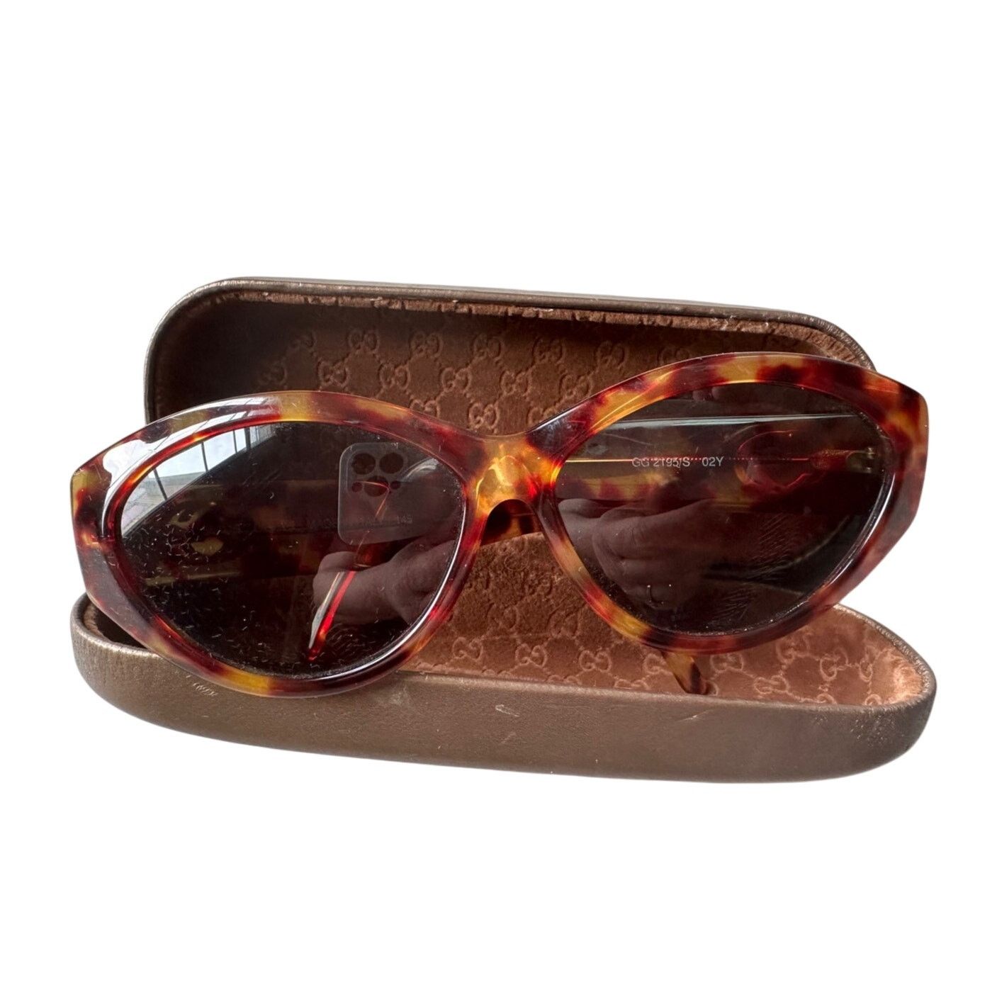 Gucci Gucci Butterfly Tortoise Shell GG 2195/S Women's Sunglasses Size ONE SIZE - 18 Thumbnail