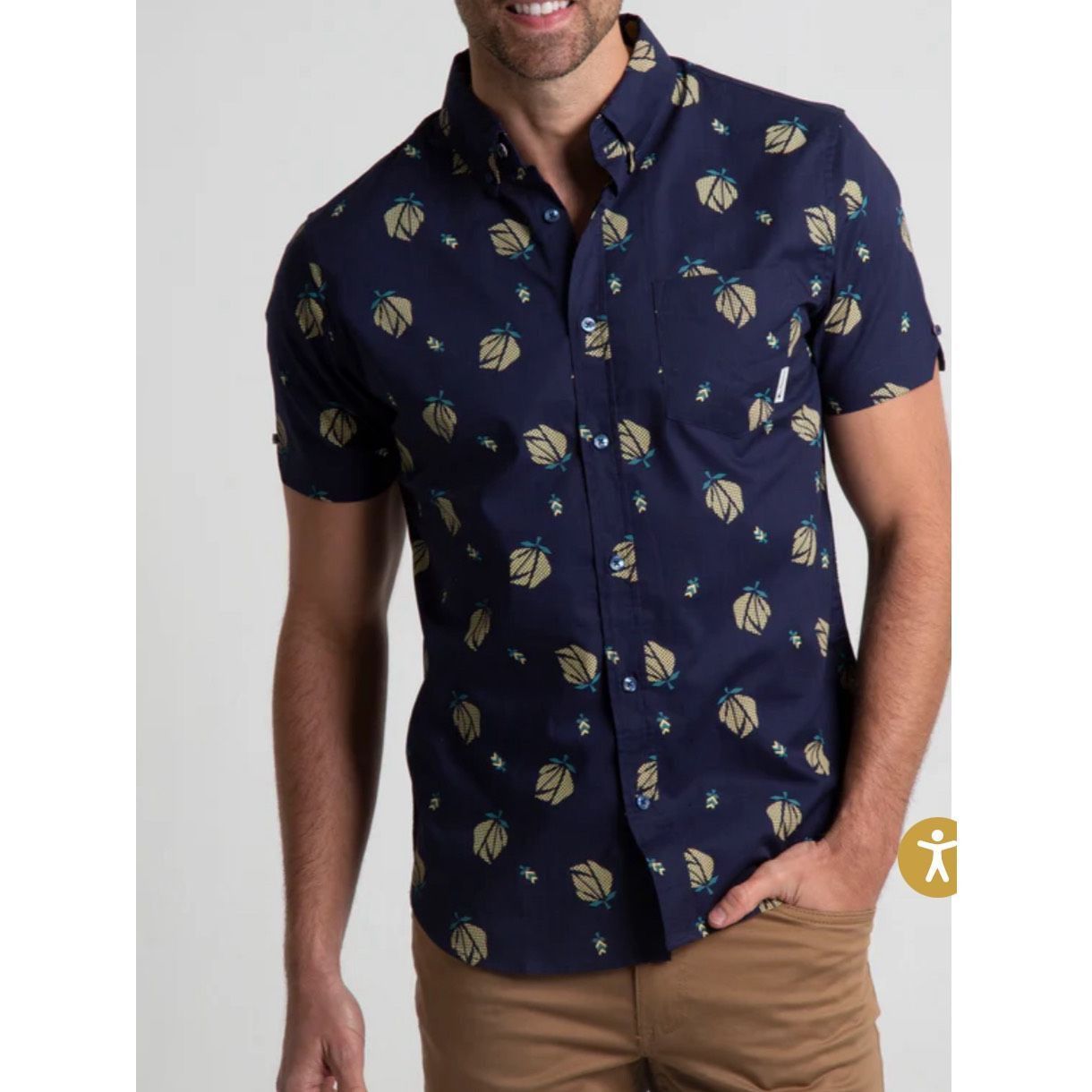 Ben Sherman Ben Sherman NWT Digi Floral Print Short Sleeve Woven sz S Size US S / EU 44-46 / 1 - 1 Thumbnail