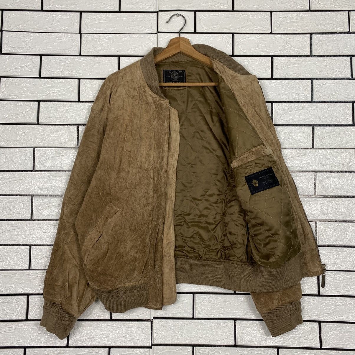 Japanese Brand 📌Vintage Genuine Leather Jacket Comme Ca Ism Big Logo Size US M / EU 48-50 / 2 - 12 Thumbnail