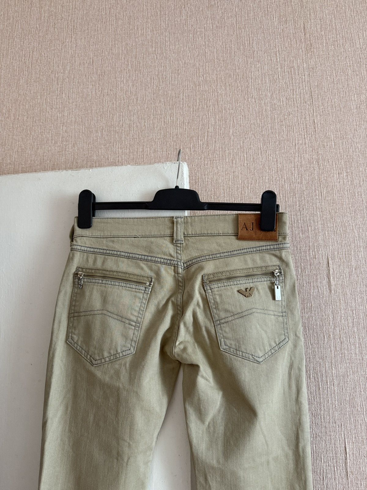 Armani Vintage Armani Jeans AJ Beige Slim Fit Denim Pants Women’s Size 27" / US 4 / IT 40 - 9 Thumbnail