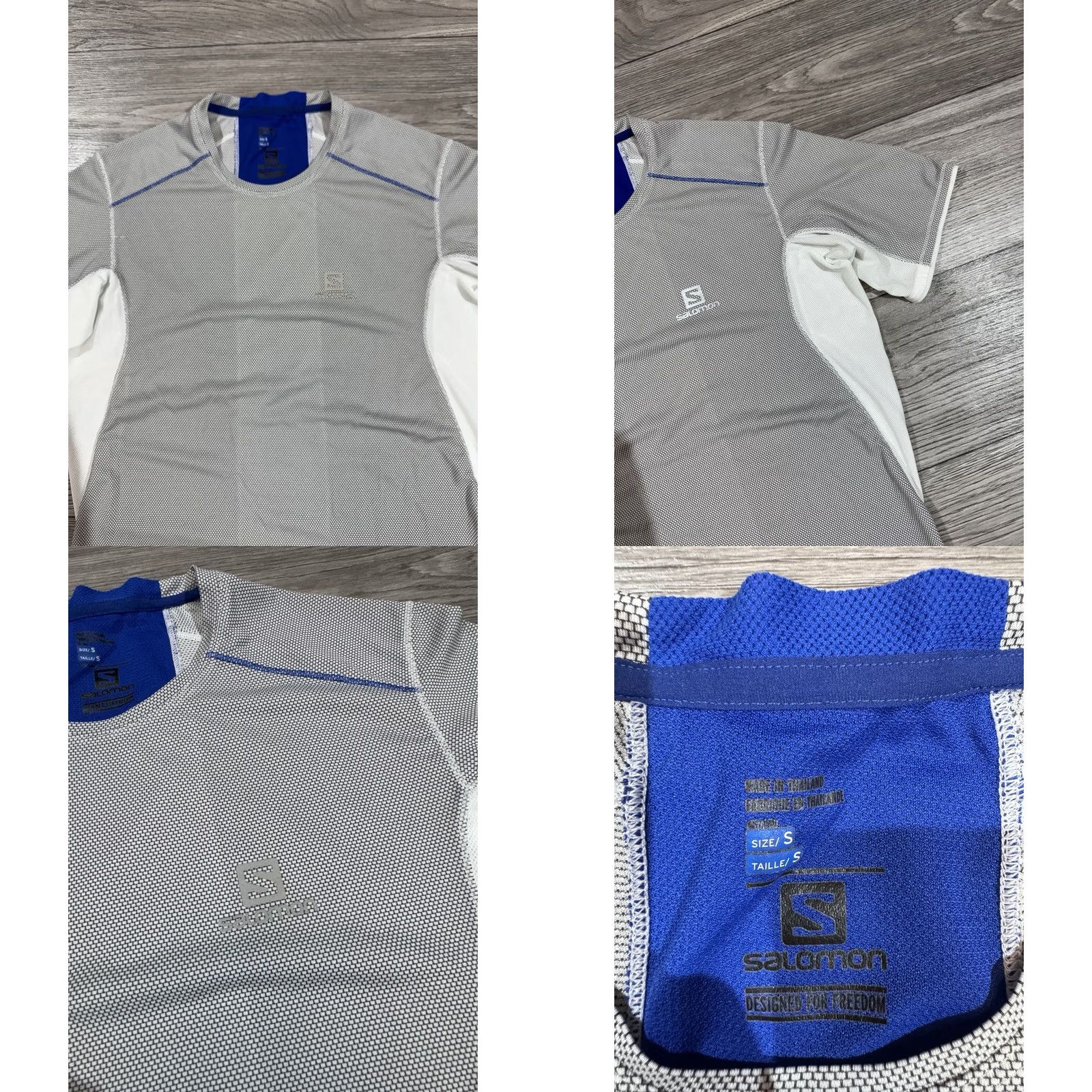 Salomon Salomon Shirt Mens S Gray White ActiveDry Running & Jogging AdvancedSkin Size US S / EU 44-46 / 1 - 8 Thumbnail