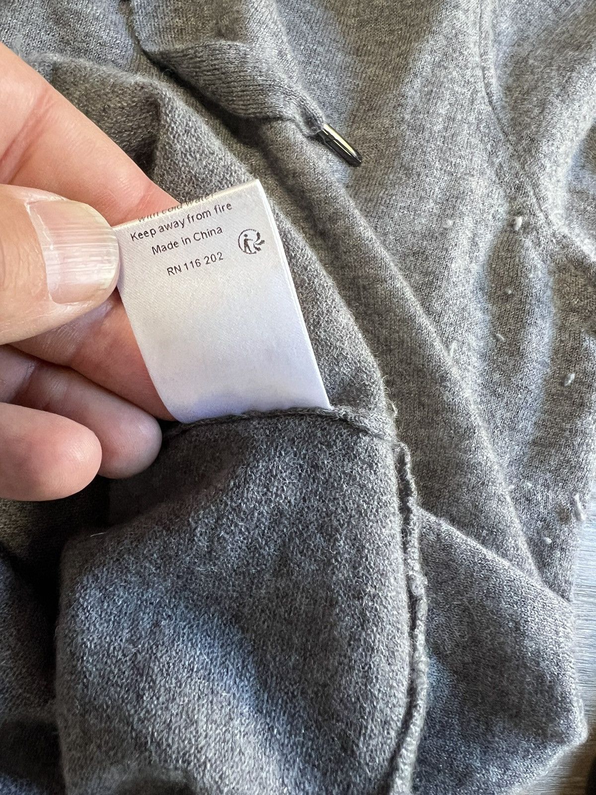 Vintage × Zadig & Voltaire Zadig Voltaire Skull Cashmere Zipper Cardigan XL Size ONE SIZE - 7 Thumbnail